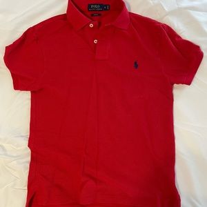 Small, red, polo Ralph Lauren shirt